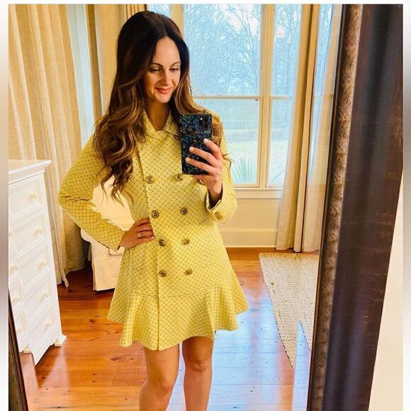 Cabi Hobnob Yellow (Daffodil) Topper/Coat/Jacket/Dress #6249 NWOT size Small. - Picture 4 of 11